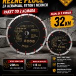 Profesionalne rezne ploče za keramiku, beton i mermer