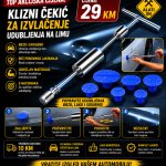 Klizni čekić za izvlačenje udubljenja na limu auta