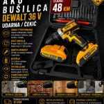 Aku bušilica DeWalt 36 V (udarna/čekić)