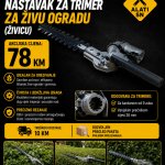 Nastavak za trimer - za živu ogradu (živicu)
