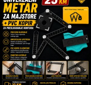 Univerzalni metar za majstore + PVC kopir