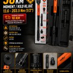 Moment / kilo ključ - 13.6 - 203.5 Nm (1/2")
