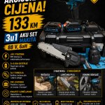 3 u 1 aku set Makita 88 V, 6 Ah