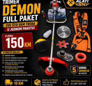 Trimer DEMON 5.2 ks - kombinacije + garancija