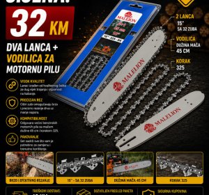 Dva lanca + vodilica za motornu pilu