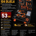 Profesionalni set alata 104 dijela