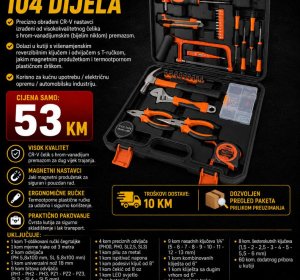 Profesionalni set alata 104 dijela