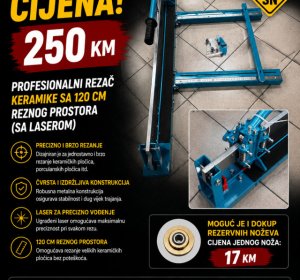 Profesionalni rezač keramike 120 cm (sa laserom)