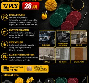 Set za poliranje 12 komada