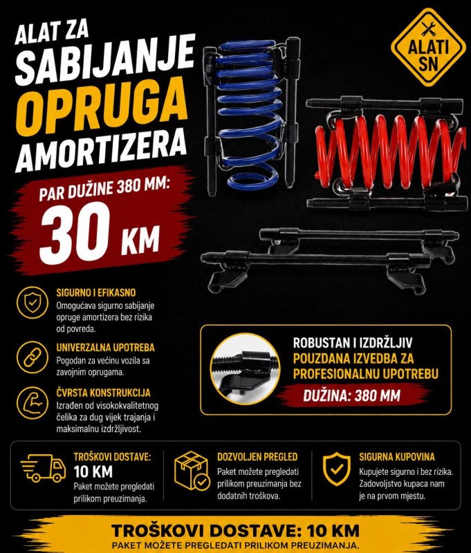 Alat za sabijanje opruga amortizera